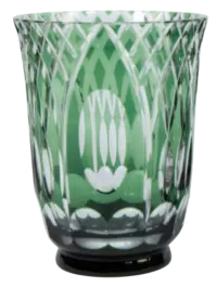 Art Deco Cut Crystal Vase