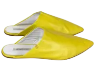Pair of Yellow Leather Babouches