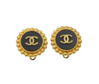 Vintage Double CC Ear Clips