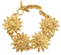 lion head sunburst bracelet.