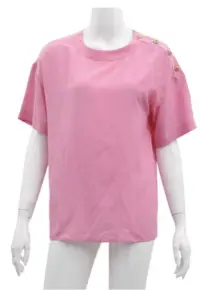 Pink silk blouse